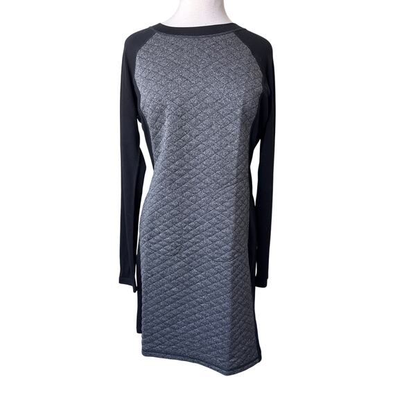 SMARTWOOL Diamond Peak Quilted Dress SW000325 Black Gray Medium - Picture 1 of 8
